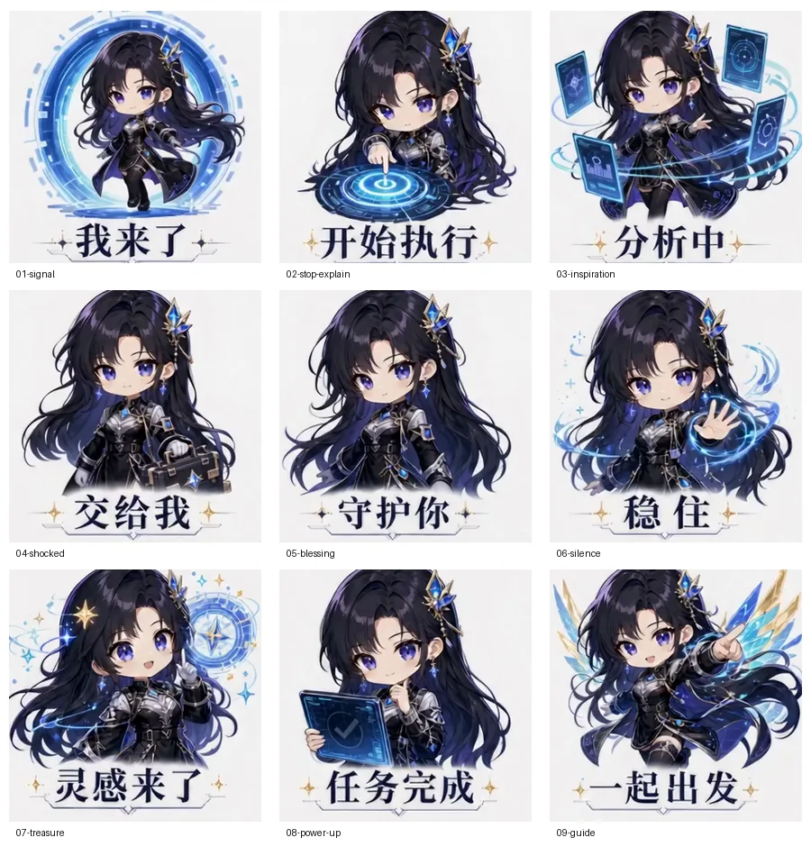 舒舒任务官表情包预览